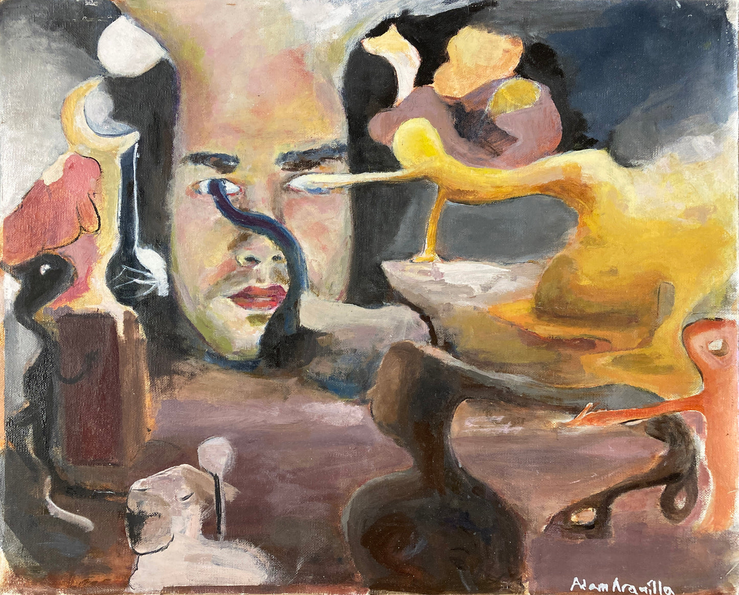 Self-Portrait: Lost to the Obsession, Fixated on Effervescent Dreams