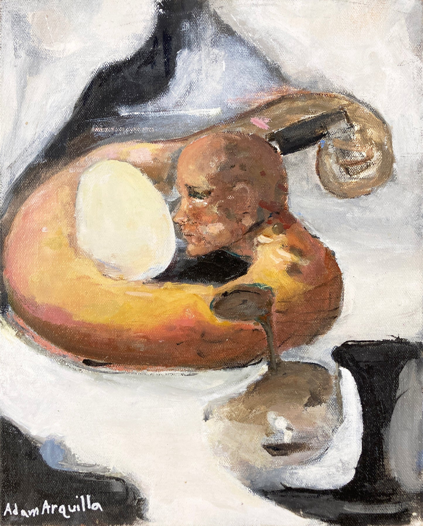 Snake-like Contemplation of Pale Ivory