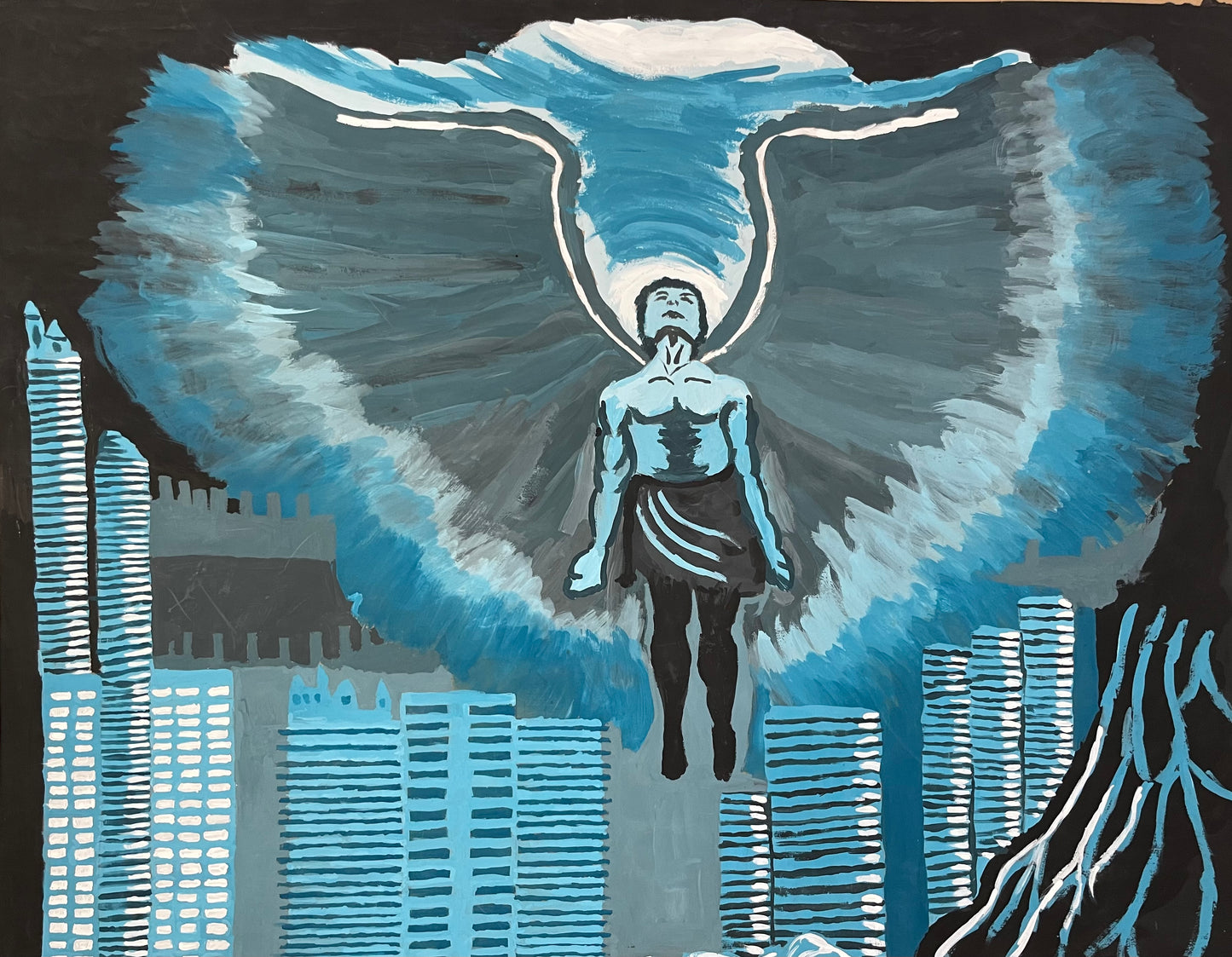 Blue Winged Man