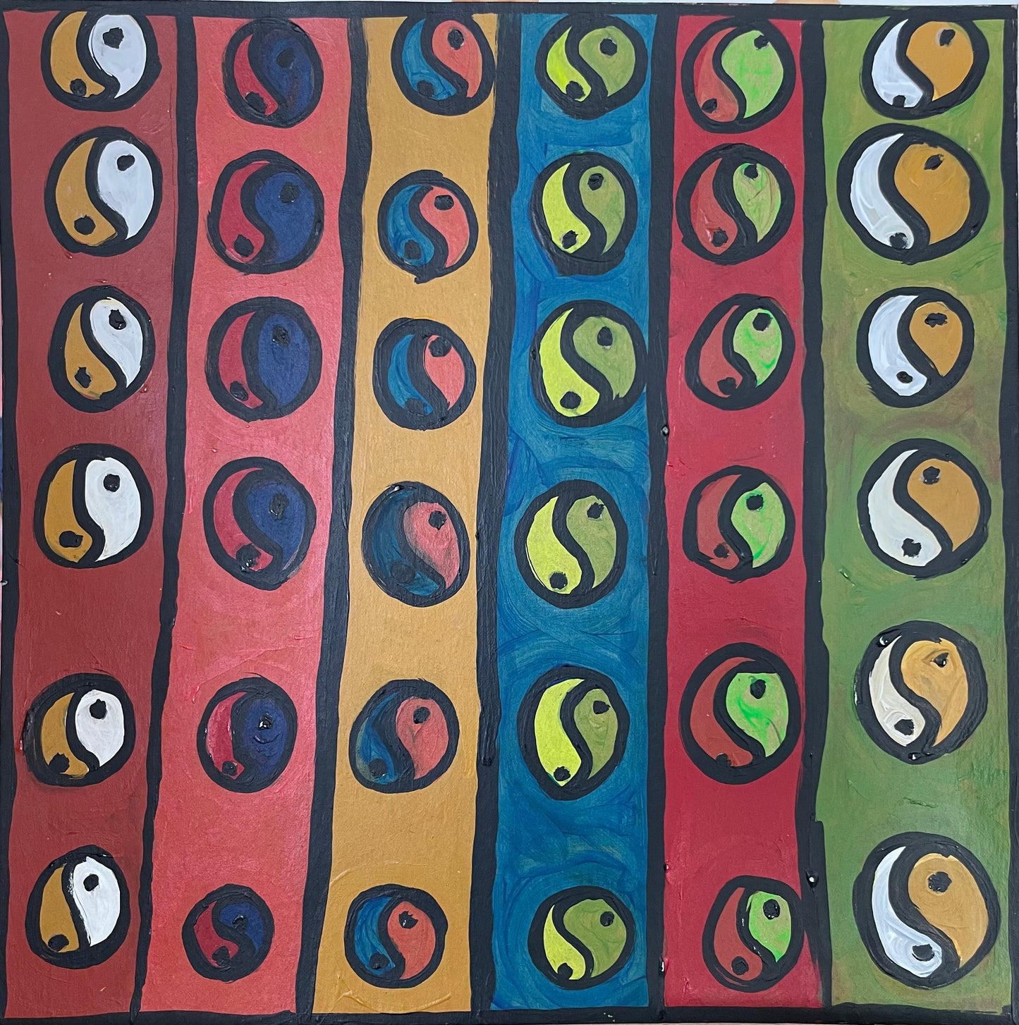 Painting on Cardboard